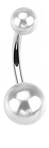 Piercingfaktor Bauch Piercing Chirurgenstahl Perlmutt