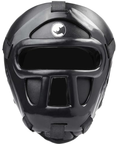 MAXSTRENGTH Boxen Kopfschutz MMA Training Head Gear Helm Abnehmbarer Gesichtsgrill Vollgesichtsschutz Kickboxen Taekwondo Karate BJJ Training Kopfbedeckung Ohr Nase Mund Schutz