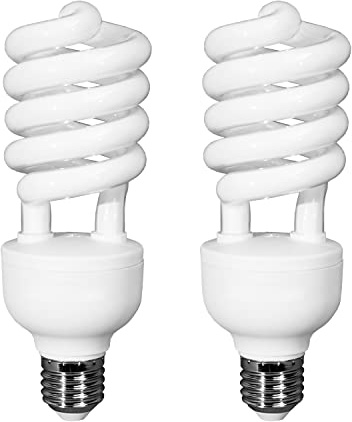 BOLLUMA 2 x Fotolampe 45W 220V 5500K CFL Fotoleuchte Tageslicht Spirallampe, Studioleuchte Energiesparlampe E27 Birne für Softbox, Fotostudio, Studiobeleuchtung, Videobeleuchtung