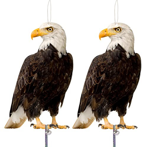 Taubenabwehr, Vogelschreck Vogelabwehr, Taubenschreck Für Balkon, Plastik Eule Habicht, Karton Pappe mit Reflective Tape, Vogelscheuche, Raben Patzenabwehr 2 Stück