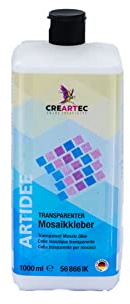 Artidee CREARTEC transparenter Mosaikkleber - Zum Verkleben von Mosaiksteinen auf nicht saugfähige Untergründe - Füllmenge: 1000 ml -