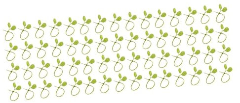 Mikikit 300stücke Nylon Kabelbinder Mit Simulation Blättern Robuste Und Langlebige Befestigungen Für Gartenarbeit Und Kabelmanagement
