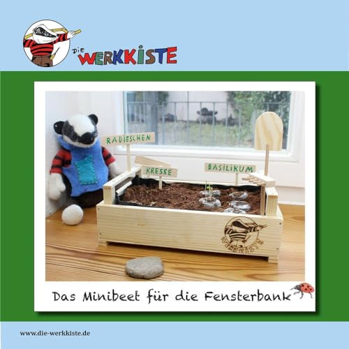 Die Werkkiste: Holzbauset Das Minibeet für die Fensterbank, Holzbausatz mit Anleitung