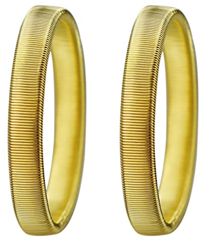 MAOQYE 1 Paar goldene verstellbare Hemd-Ärmelhalter, Metall, dehnbares Strumpfband, elastische Armbänder, gold, Einheitsgröße