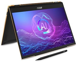 MSI Summit 13 AI+ Evo (2024) 13.3 FHD+ Professional Laptop: Intel Core i7-258V, ARC Graphics, 32GB LPDDR5X, 1TB NVMe SSD, Thunderbolt 4, Win 11 Pro, Ink Black A2VMTG-012US