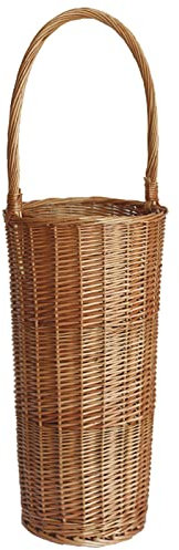 Rattan-Regenschirmständer für Gehstock, Weidenkorb, Aufbewahrungsregal für Wäsche, Spielzeug, Gartenbedarf, freistehend, hoher Korb-Organizer
