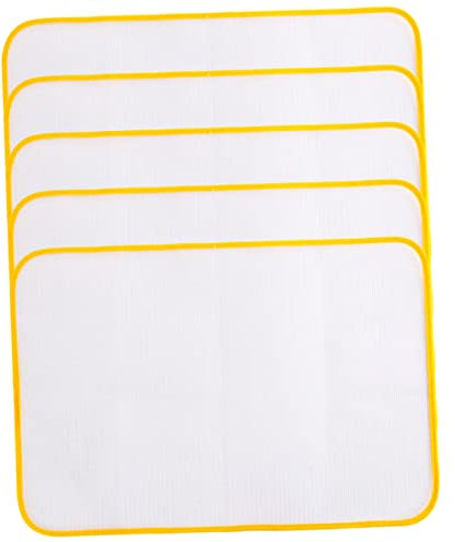 Cabilock 5pcs Sewing Ironing Mat Heat-resistant Mesh Pad Ironing Board Covers Padded Mat Protective Cloth Random Color
