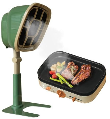 MINI BURAP Range Hood - Fan D'extracteur De Cuisine Réglable | Filtre De Fumée Portable À Faible Bruit Avec Une Aspiration Forte De 3200 Tr/Min, Une Forte Aspiration Portable Pour La Cuisson À Domic