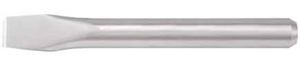 Cincel de 200 mm de acero inoxidable, ideal para trabajos de precisión en madera y metal, proporciona durabilidad y resistencia.