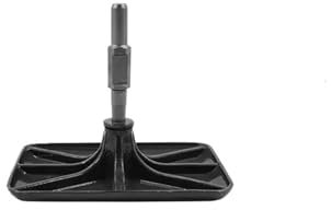 WJIAYAO Pisón de jardín Tabla de compactación Pico eléctrico Grande Pico de Gasolina Pala Excavadora de árboles(Vibrating Plate)
