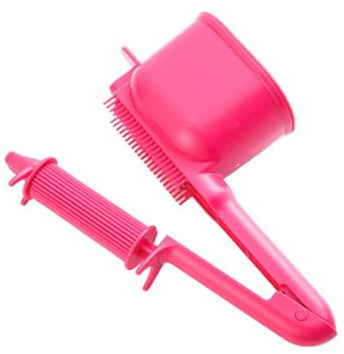 Herramienta ligera para teñir el cabello con diseño de peine de rodillo y recipiente de gran capacidad, mango ergonómico para uso en salones, cepillo de distribución de color de raíz a punta