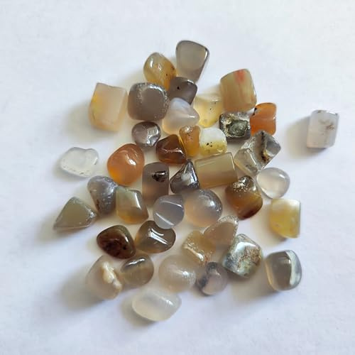 QMIQXIWS 50g 5-10mm Grau achat Kristall Kies Stein Wohnkultur Bunte