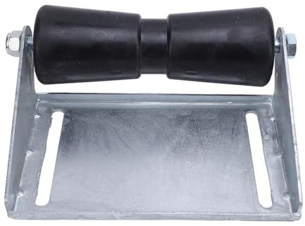 Aramox Rouleaux de Remorque de Bateau avec Support, Kit d'assemblage de Rouleaux de Quille en Caoutchouc Robuste pour Un Chargement et Un Lancement Faciles des Bateaux (10 Pouces)