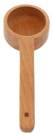 Toyvian Cuillère à Soupe en Bois de Hêtre 50 Ml Manche Long 21 CM pour Sucre Épices et Préparation Culinaire