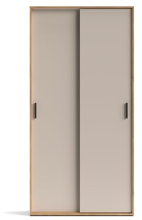Shiito | Modelo Elba - Armario 2 Puertas Correderas | Acabado Mauvella-Beig