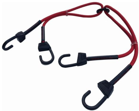 toso TPF02X-75- elastischer Spanngurt in Kreuzausführung mit Spezialhaken und Kantenschutz, Länge der jeweiligen Gurte: 75cm