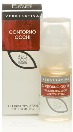 Gel Contorno Occhi Lifting - 15ml - Con Kigelia, Quillaia e Estratti Vegetali ad Azione Tensore - Riduce Borse e Rughe d’Espressione - Texture Leggera e Idratante - Made in Italy