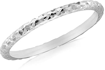 CARISSIMA Damen-Ring, 9 Karat Gold, Diamantschliff, schmaler Ring, Gold, Diamant