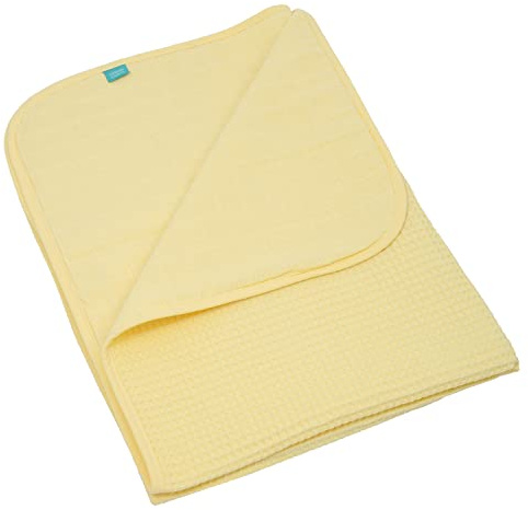 Urban Kanga Babydecke Waffelpique Musselin Kuscheldecke 100x70 cm | 2-lagig aus Waffelpique und Musselin, 100 % Baumwolle