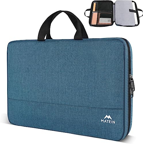 MATEIN Laptoptasche 15 Zoll, Laptoptasche 16 Zoll, Laptop Hülle, Laptop Bag | Laptop-taschen mit Griff, Notebook Tasche Kompatibel mit Lenovo Asus Dell, Macbook Tasche Wasserdicht, Deep Teal