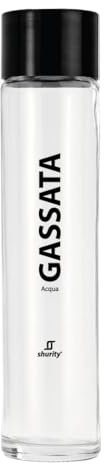Shurity Bottiglie Personalizzate Trasparente 75cl Tube (Acqua Gassata)