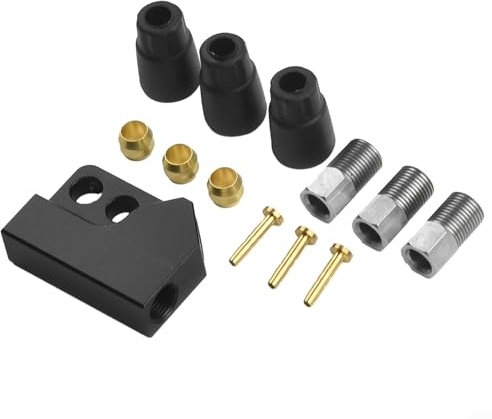 Einfach zu bedienende Aluminium-Legierung hydraulische Bremsleitung T-Adapter modifizierter Anschluss (vorne)