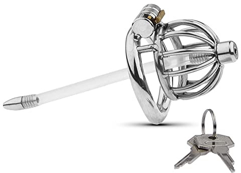Hollow Metal Chastity Cage Stainless Steel Penis Cage Chastity Device Penis Lock Adult Sex Chastity Cage Sex Toy for Male