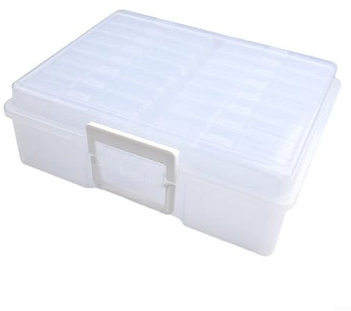 EpheyFIF Storage Box, Card Storage, 4X6 Photo Storage Box, PP High Transparent Card Tote Box For Pictures Crafts