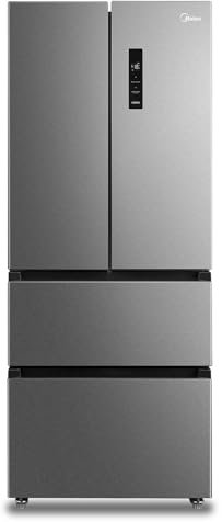Midea MERF402FIE02 Kühl-/Gefrierkombination French Door, 178cm Höhe, 70,3cm Breit/WiFi-Steuerung/NoFrost,Vario Box, Inverter Kompressor/ 244L Kühlteil,147L Gefrierteil