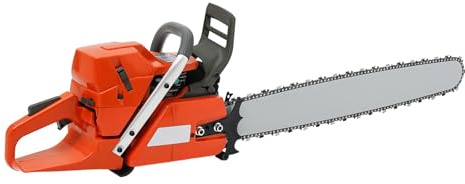 28 In Gas Chainsaw，71CC 2-Stroke Gas Chainsaw Handheld Cordless Chain with Air Cooling Saw 3.9KW Petrol Suitable For Forest Timber Garden And Farm Cutting Use