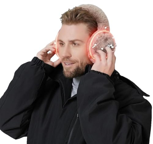 KUMADAI Beheizbare Ohrenschützer - Beheizbarer Ohrenwärmer Verstellbar - Beheizte Ohrenschutz - Beheizbar Ohrwärmer Earmuffs Ear Muffs Ear Warmers