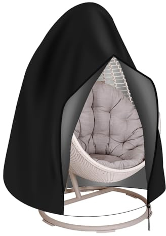 WIYETY Copertura per poltrona sospesa, impermeabile Oxford: copertura per poltrona sospesa, resistente alle intemperie, resistente ai raggi UV, antistrappo, antipolvere (190 x 115 cm)