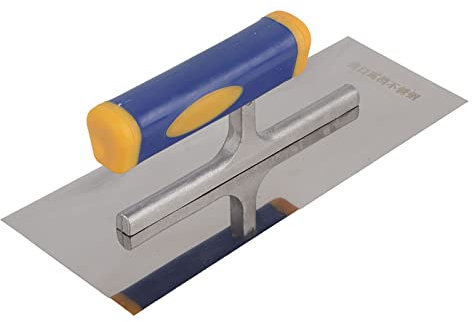 Cazzuola per intonaco professionale con gambo lungo da 240 mm per applicazioni di stuccatura e piastrellatura di pavimenti in muratura (240 mm)