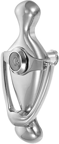 FIXOSHEE 304 Stainless Steel Door Knocker Peephole Security Viewer Front Door Home Entrance Brushed Finish Zinc Alloy