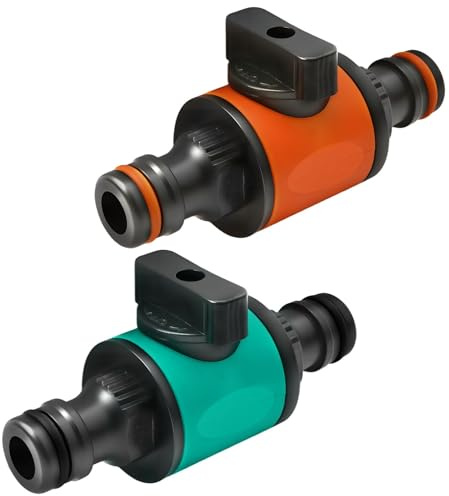Quick Release in Line Hose Shut Off Valve Compatible with Hozelock Tap