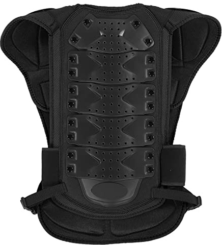 MasYosh Protector de Pecho para Niños, EVA PE de Alta Resistencia Resistente a Impactos, Chaleco Ajustable Transpirable con Diseño Reflectante, para Monopatín, esquí, Motocicleta, Deportes (L)