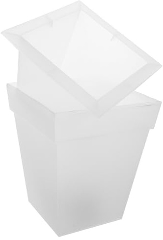 Beavorty Lampada da Fioriera Solare per Giardino Vaso Decorativo Luminoso da Esterno Facile da Pulire