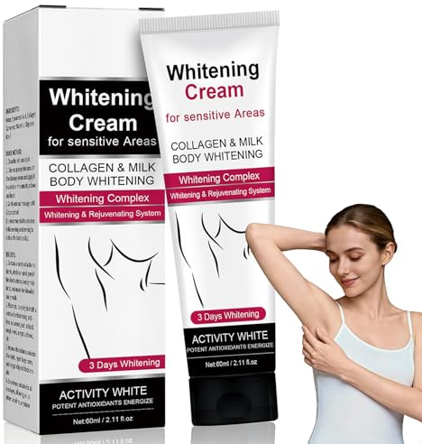 Crema Aclarante Corporal 60ml,Tratamiento para Manchas Oscuras, Apto para Axilas,Rodillas y Zonas Íntimas,Hidratación Profunda para un Tono de Piel Más Uniforme y Suave
