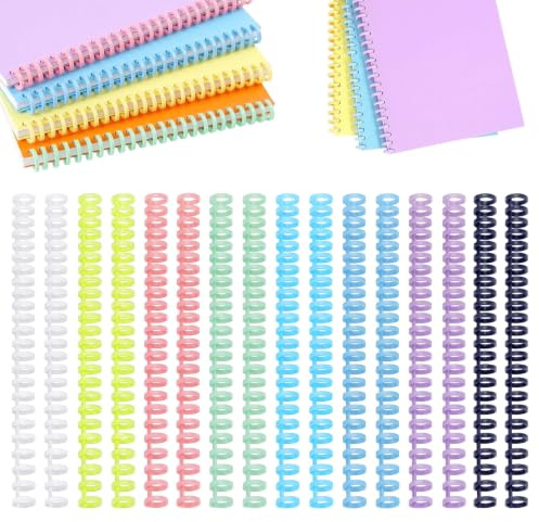 XoeLLe 16 Pcs Binding Combs Plastic 30 Rings 85Sheet Capacity A4 Size Paper