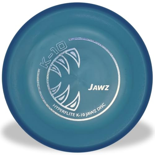 Hyperflite K-10 Jawz Puncture Resistant Flying Disc for Medium and Large Dogs, 8.75-inch, Blue