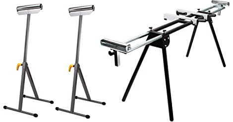 2x Rollbock Rollenbock Allseitenrollenbock Hiflsbock + Gehrungssägenuntergestell
