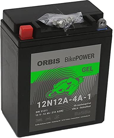 Orbis BikePower YB12A-A, 12N12A-4A-1 51211 12V 12 Ah 210A