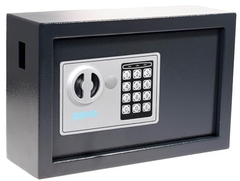 Pavo - Schlüsseltresor / Hochsicherheits-Schlüsselschrank für 20 Schlüssel / Schlüsselsafe / Abmessungen: 310 x 100 x 200 mm / 20 Schlüsselanhänger - Incl .