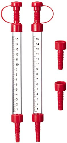 Livelle Graduate per Livella ad Acqua, con Scala di Riempimento da 15 cm, per Tubi con Diametro Ø12-13 mm