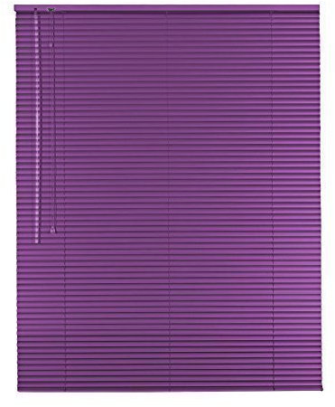Hochwertige Aluminium Jalousie Jalousette Rollo 90 x 220 cm / 90x220 cm in Farbe flieder - Bedienseite links // Maßanfertigung/Fensterjalousie/Fensterjalousette/Alulamellen/Alu-Lamellen