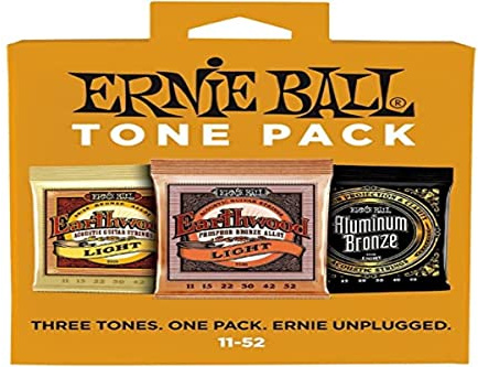 Ernie Ball Light Akustik-Ton-Paket, Stärke 11–52