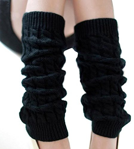 HugeStore Jambières d'hiver chaudes en crochet pour femme