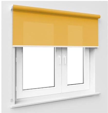 Orange Window Roller Blind Choice of 19 Width Sizes, 200cm Drop, 50cm wide (+4.5cm fittings)