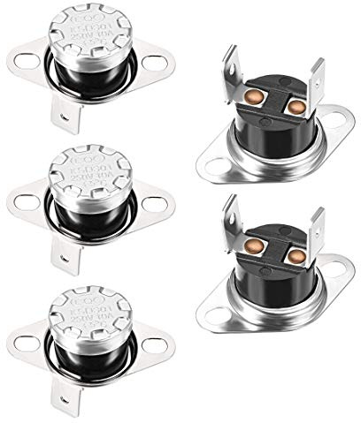 sourcing map 5 Stücke Temperaturschalter Thermostat Normalerweise offen 65°C 10A N.O de