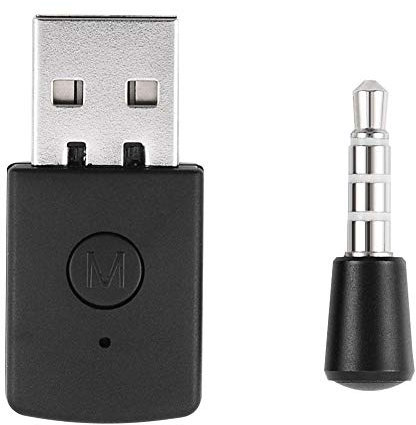 Aigend Adaptador USB a Bluetooth, Adaptador Mini USB 4,0, Receptor transmisor Bluetooth de emparejamiento rápido para PS4 PlayStation